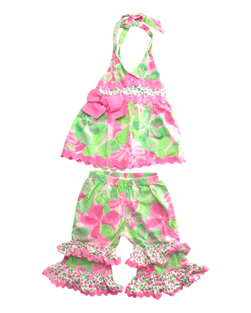 A Multicolour Pants Sets from Mudpie in size 6-12M for girl. (Front View)