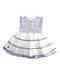 A Blue Sleeveless Dresses from Chateau de Sable in size 12-18M for girl. (Front View)