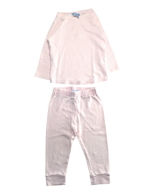 A White Pyjama Sets from Hill House in size 2T for girl. (Front View)