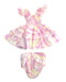 A Multicolour Dress Sets from Hill House in size 6-12M for girl. (Front View)