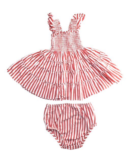 A Red Skirt Sets from Hill House in size 12-18M for girl. (Front View)