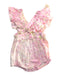 A Pink Sleeveless Rompers from Elizabeth Little in size 6-12M for girl. (Back View)
