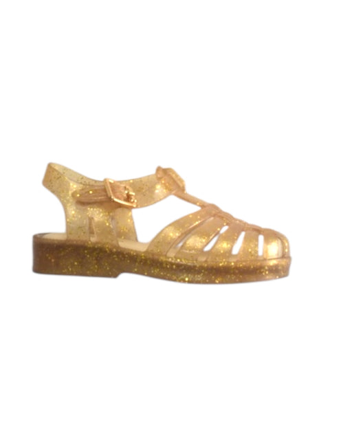 A Gold Sandals from Mini Melissa in size 18-24M for girl. (Front View)
