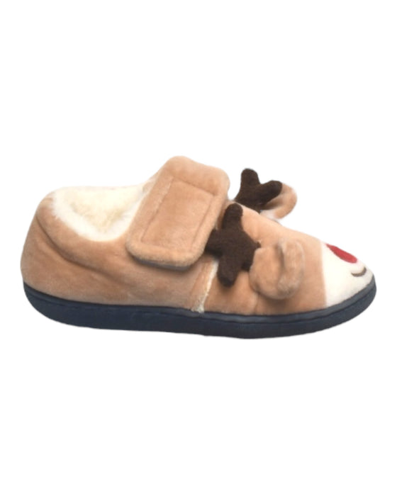 A Brown Slippers from Jojo Maman Bébé in size 4T for girl. (Front View)