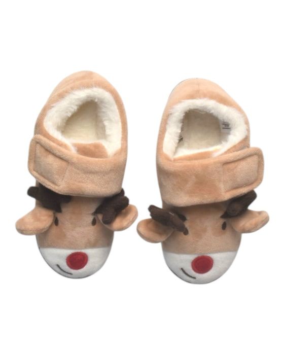 A Brown Slippers from Jojo Maman Bébé in size 4T for girl. (Back View)