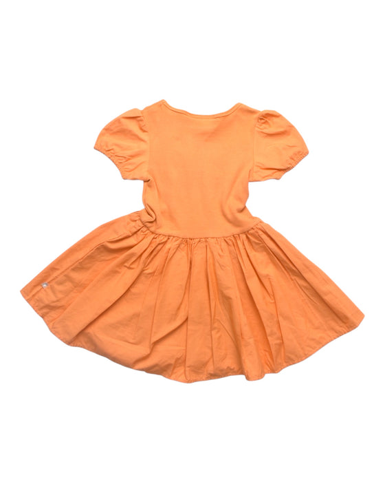 A Orange Short Sleeve Dresses from Molo in size 2T for girl. (Back View)