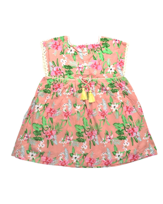 A Multicolour Sleeveless Dresses from Louise Misha in size 3T for girl. (Back View)