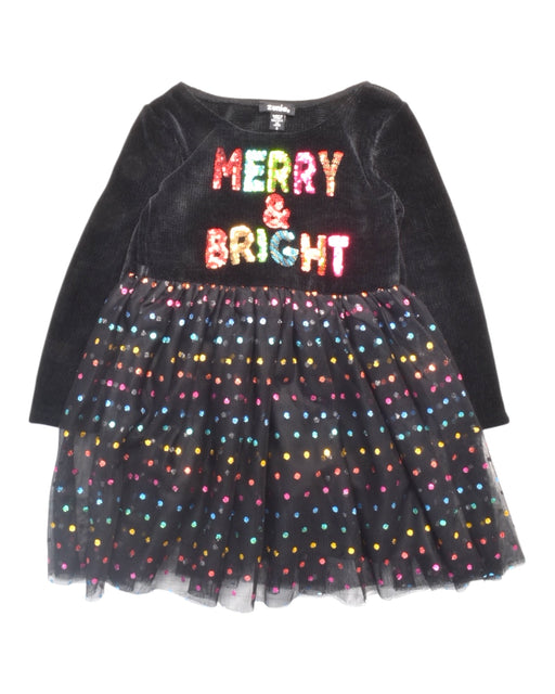 A Multicolour Long Sleeve Dresses from Zunie in size 4T for girl. (Front View)