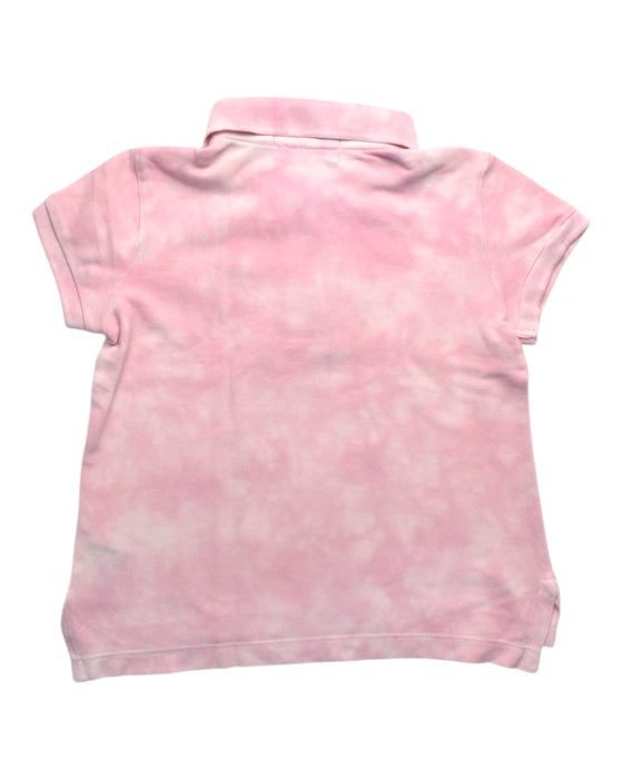 A Pink Short Sleeve Polos from Polo Ralph Lauren in size 4T for girl. (Back View)