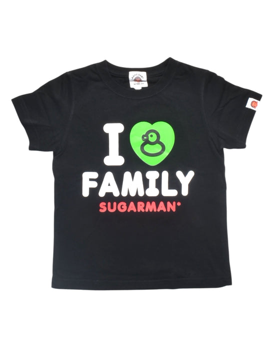 A Black Short Sleeve T Shirts from Bape by A Bathing Ape in size 2T for boy. (Front View)