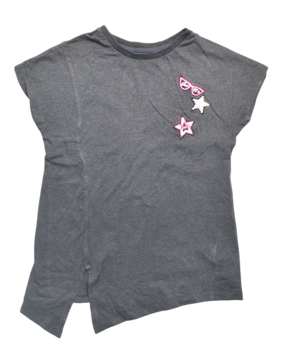 A Grey Sleeveless Tops from Guess in size 6T for girl. (Front View)