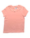 A Pink Short Sleeve Tops from Petit Bateau in size 6T for girl. (Front View)