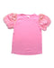 A Pink Short Sleeve Tops from Seed in size 10Y for girl. (Front View)