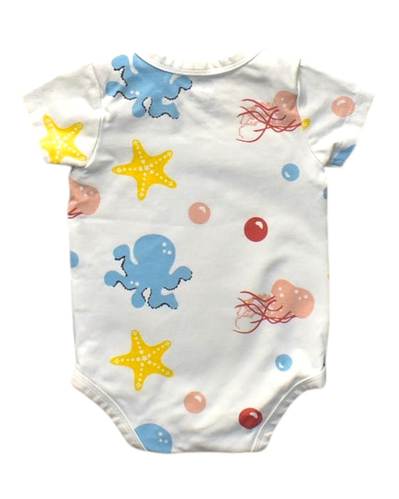 A Multicolour Short Sleeve Bodysuits from Monica + Andy in size 3-6M for boy. (Back View)