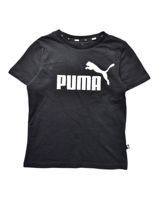 A Black Short Sleeve T Shirts from Puma in size 7Y for boy. (Front View)
