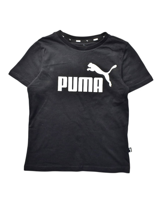 A Black Short Sleeve T Shirts from Puma in size 7Y for boy. (Front View)