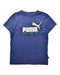 A Blue Short Sleeve T Shirts from Puma in size 7Y for boy. (Front View)