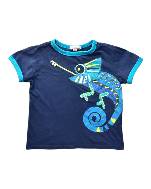 A Navy Short Sleeve T Shirts from Du Pareil au même in size 3T for boy. (Front View)