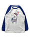 A Blue Long Sleeve T Shirts from Kingkow in size 4T for boy. (Front View)