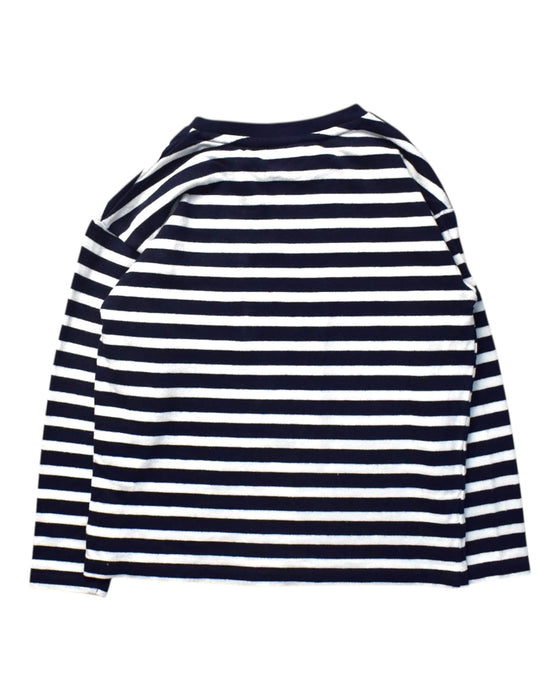 A Navy Long Sleeve T Shirts from Seed in size 6T for boy. (Back View)