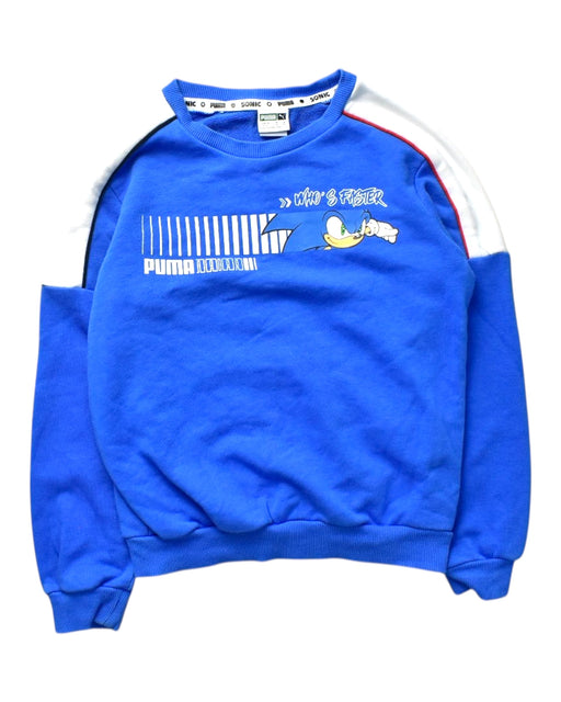 A Blue Crewneck Sweatshirts from Adidas in size 5T for boy. (Front View)