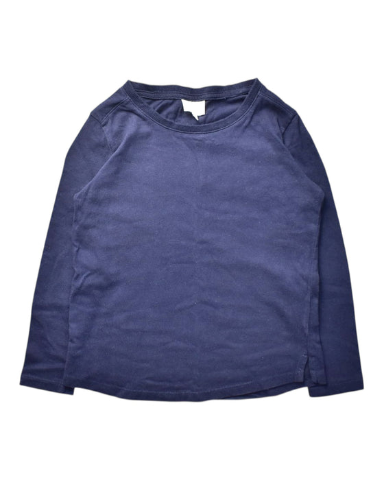 A Navy Long Sleeve Tops from Seed in size 5T for boy. (Front View)