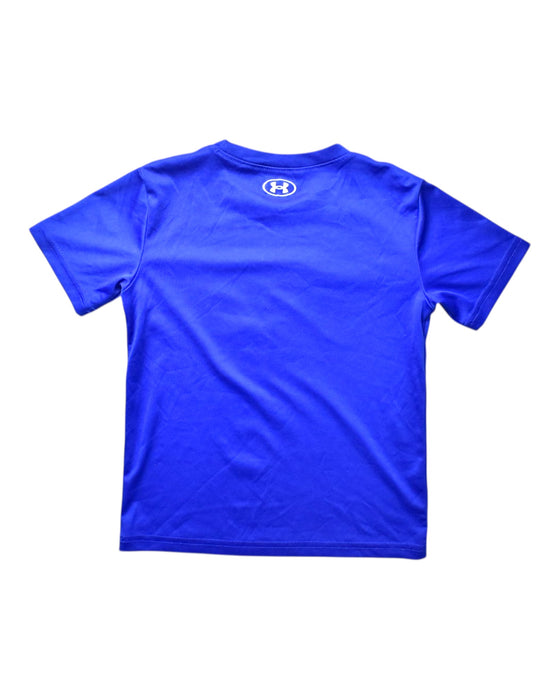 A Blue Short Sleeve T Shirts from Under Armour in size 6T for boy. (Back View)
