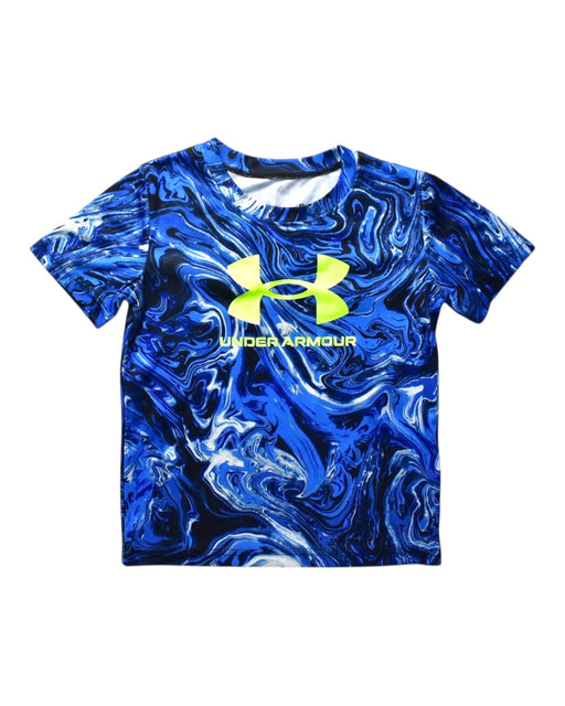 A Blue Short Sleeve T Shirts from Under Armour in size 6T for boy. (Front View)