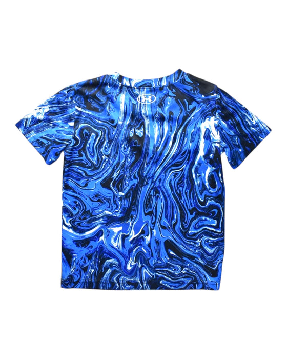 A Blue Short Sleeve T Shirts from Under Armour in size 6T for boy. (Back View)