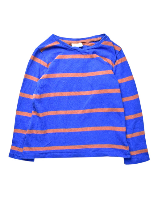 A Blue Long Sleeve T Shirts from Seed in size 5T for boy. (Front View)