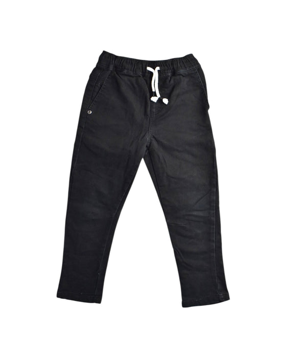 A Black Casual Pants from Seed in size 4T for boy. (Front View)