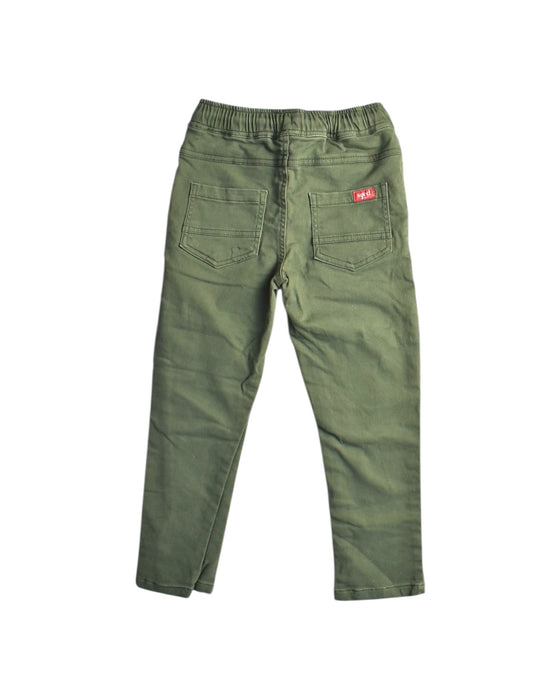 A Green Casual Pants from Seed in size 5T for boy. (Back View)