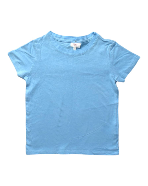 A Blue Short Sleeve T Shirts from Seed in size 4T for boy. (Front View)