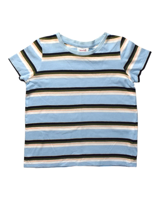A Multicolour Short Sleeve T Shirts from Seed in size 4T for boy. (Front View)