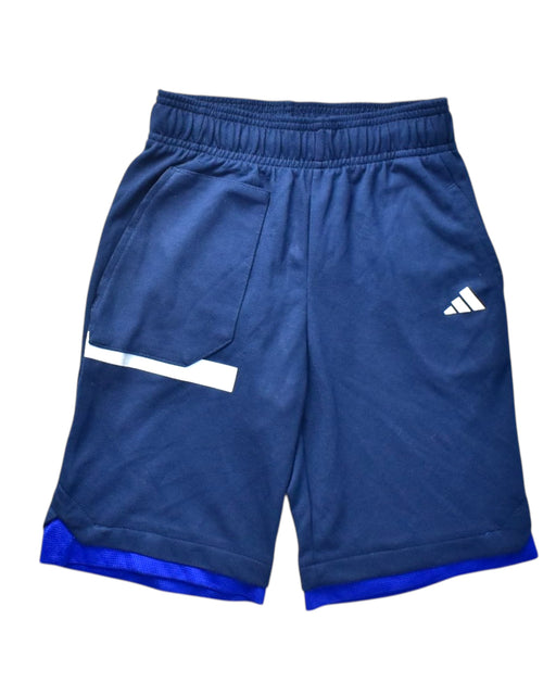A Blue Active Shorts from Adidas in size 5T for boy. (Front View)