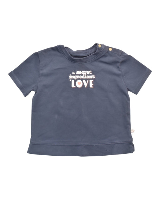 A Navy Short Sleeve T Shirts from Oeteo in size 12-18M for boy. (Front View)