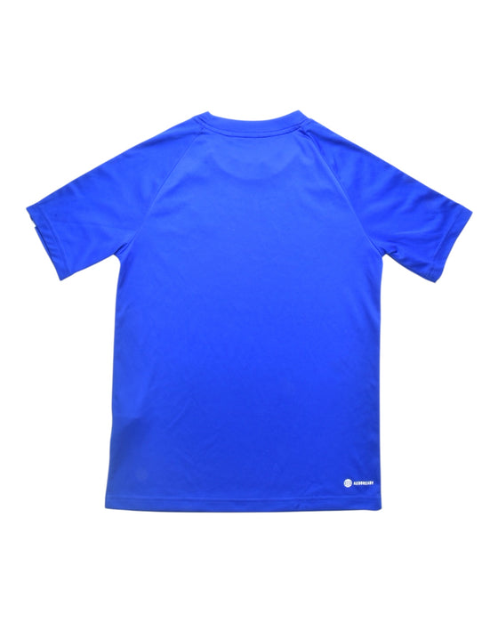 A Blue Short Sleeve T Shirts from Adidas in size 11Y for boy. (Back View)