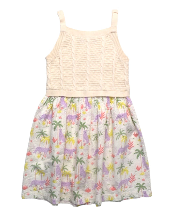 A Multicolour Sleeveless Dresses from Gingersnaps in size 6T for girl. (Back View)