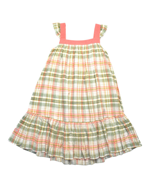 A Multicolour Sleeveless Dresses from Chateau de Sable in size 6T for girl. (Front View)