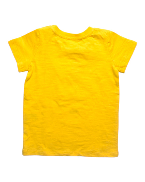 A Yellow Short Sleeve T Shirts from Seed in size 6-12M for boy. (Back View)