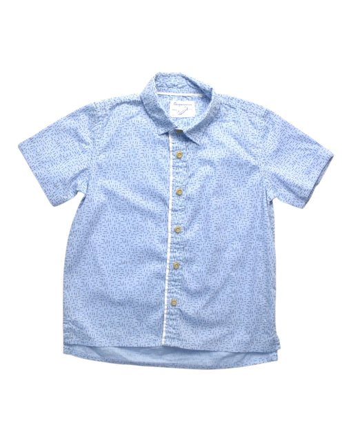 A Blue Short Sleeve Shirts from Gingersnaps in size 4T for boy. (Front View)