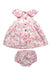 A Multicolour Dress Sets from Sergent Major in size 6-12M for girl. (Back View)