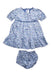 A Blue Dress Sets from Sergent Major in size 6-12M for girl. (Front View)