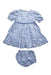 A Blue Dress Sets from Sergent Major in size 6-12M for girl. (Back View)