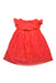 A Red Sleeveless Dresses from Mayoral in size 6-12M for girl. (Back View)