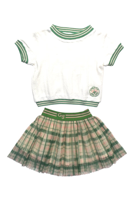 A Multicolour Skirt Sets from Gingersnaps in size 6-12M for girl. (Front View)