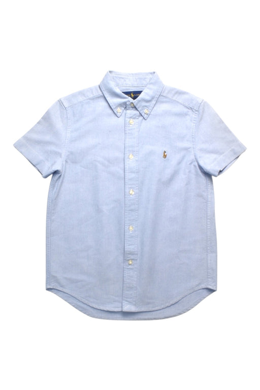 A Blue Short Sleeve Shirts from Ralph Lauren in size 7Y for boy. (Front View)