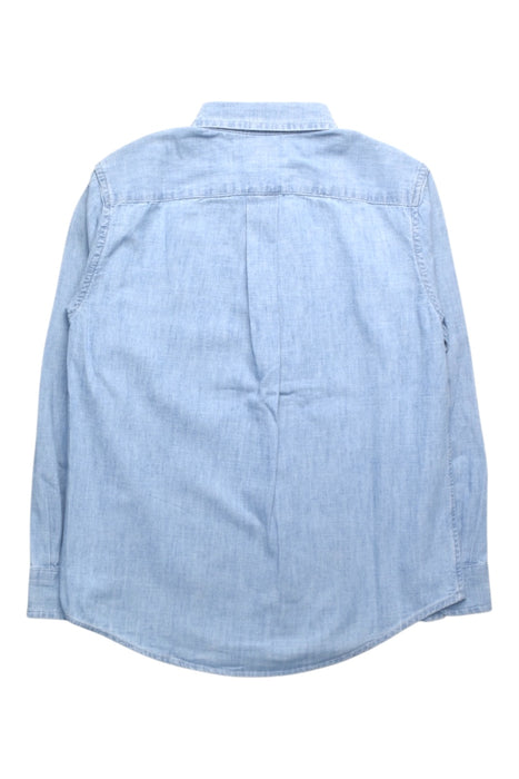 A Blue Long Sleeve Shirts from Ralph Lauren in size 7Y for boy. (Back View)