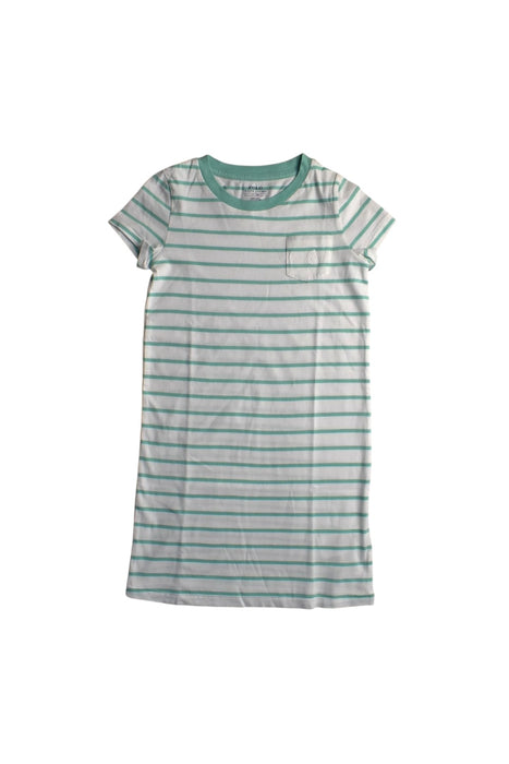 A White Short Sleeve Dresses from Polo Ralph Lauren in size 6T for girl. (Front View)