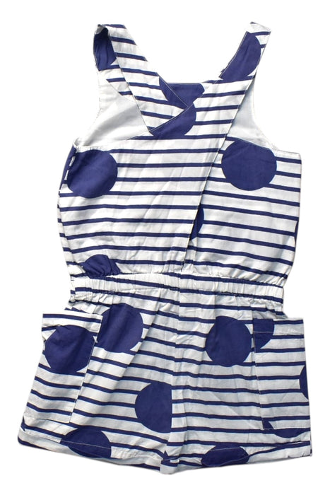 A Navy Sleeveless Rompers from Joules in size 6T for girl. (Back View)